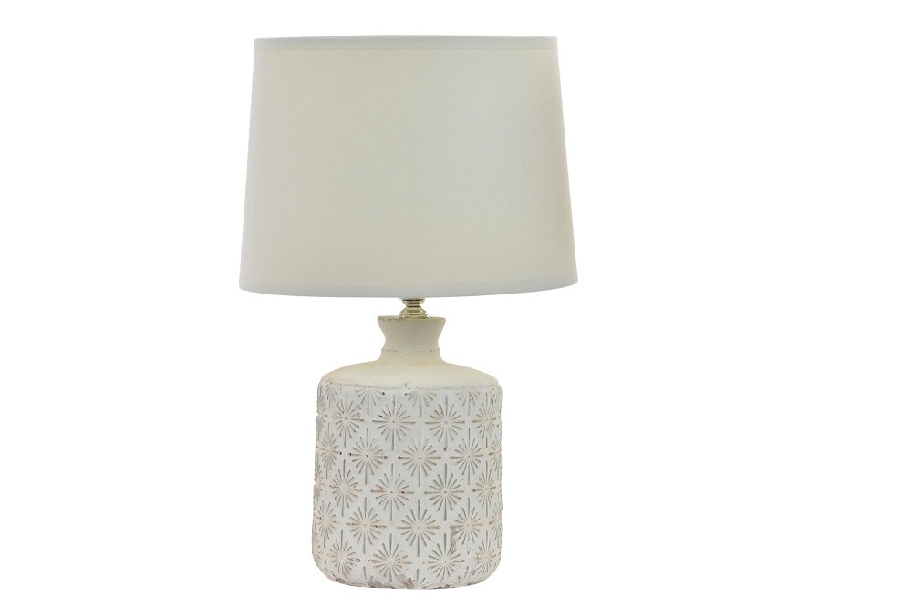 LAMPARA SOBREMESA CERAMICA 22X37CM BEIGE